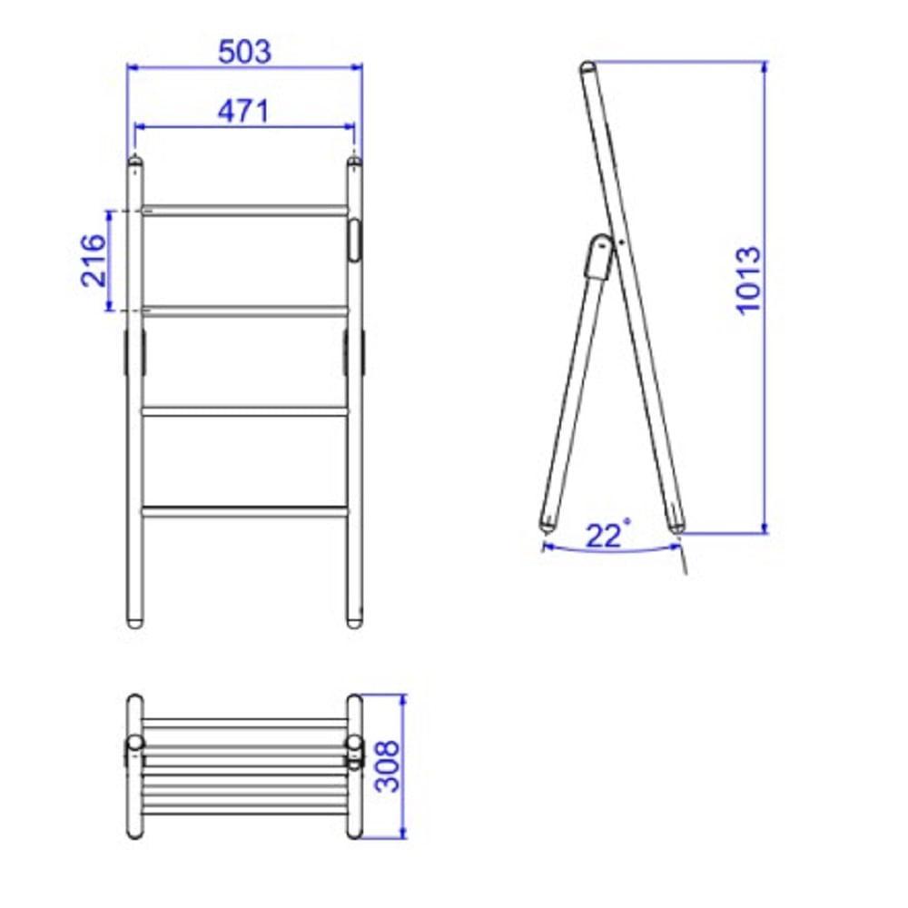 Toalheiro Termico Piso 127v Deca You Cromado 2045.c110.aqc - 2