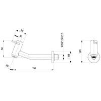 Torneira Lavatorio Pared Celite Basic Preto Matte B5065c7r0b - 3