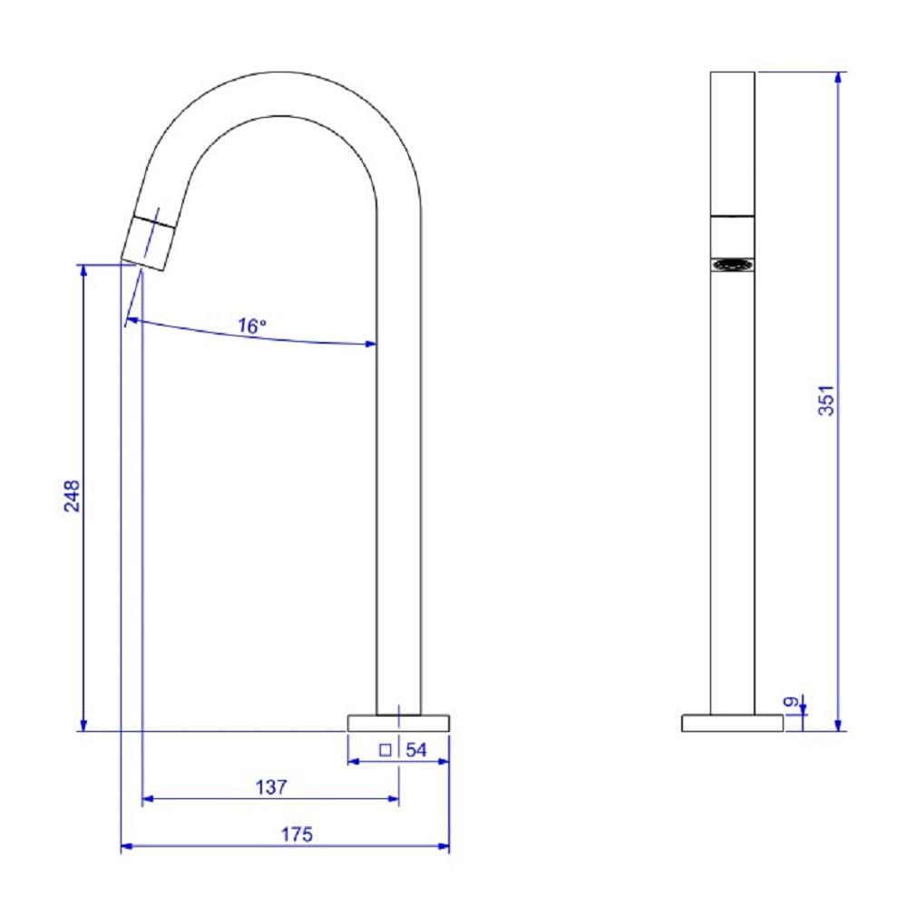 Torneira Lavatorio Deca Tube Bica Alta Cromado 1198.c.tub - 5