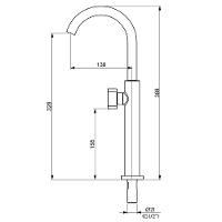Torneira Lavatorio Para Cuba De Apoio Perflex Week 10750310 - 2