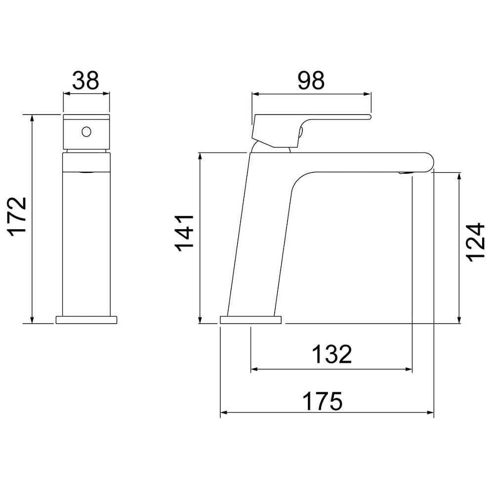 Torneira Misturador Lavat. Lorenzetti 2875 B78 Black 7048520 - 4