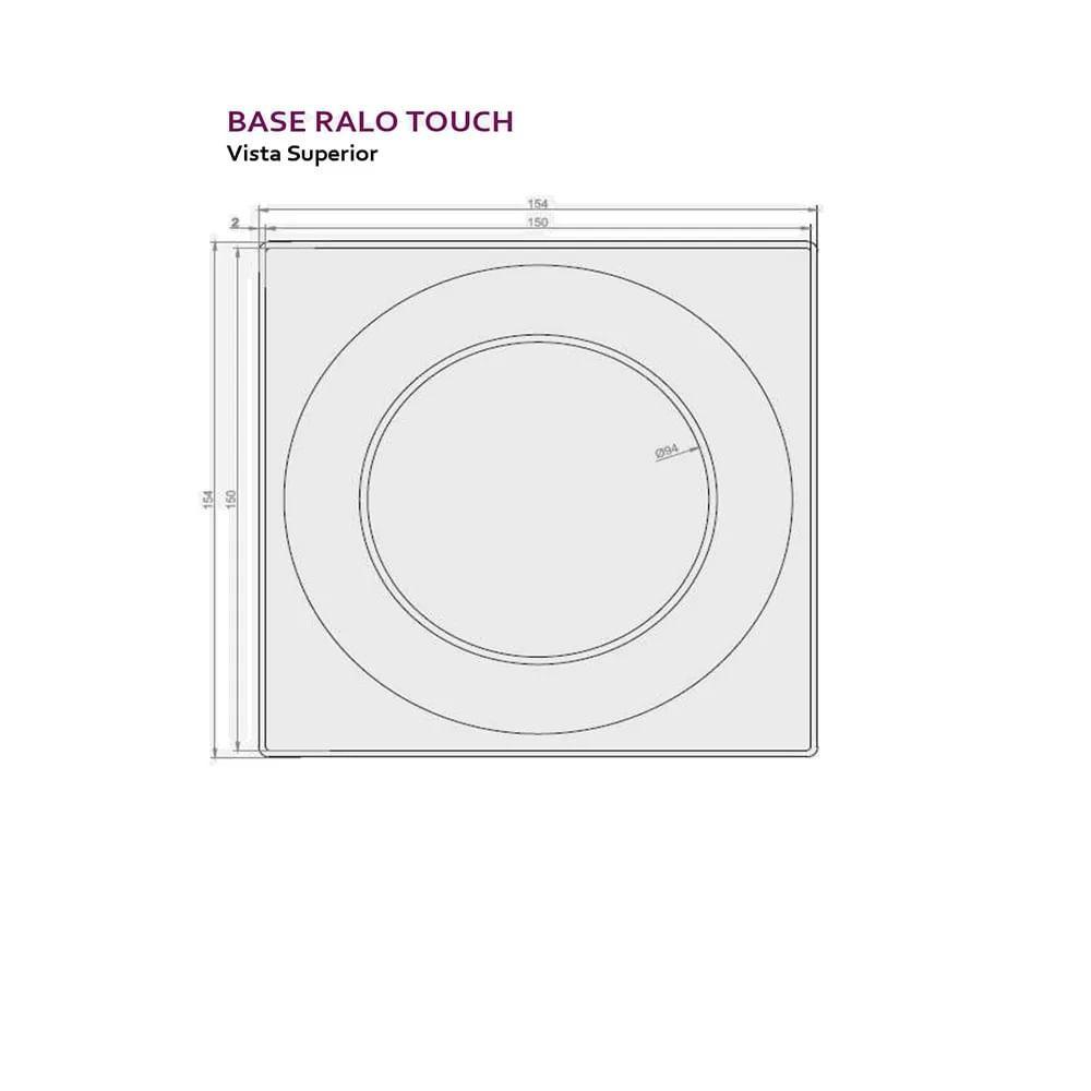 Ralo Linear 15x15cm Elleve Touch Black Matte 9572 - 3