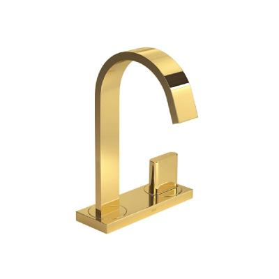 Torneira Lavatório com Chapa Para Deca Polo Gold 1191.gl33