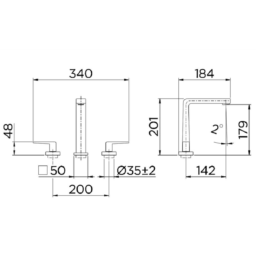 Torneira Misturador Banheiro Docol Stillo Grafite Esc 820470 - 2