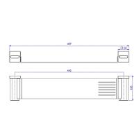 Prateleira Com Base Metalica Deca Polo Cromado 2031.c33 - 2