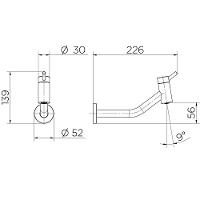 Torneira Lavatorio De Parede Docol Nova Loggica Cr 01137106 - 2
