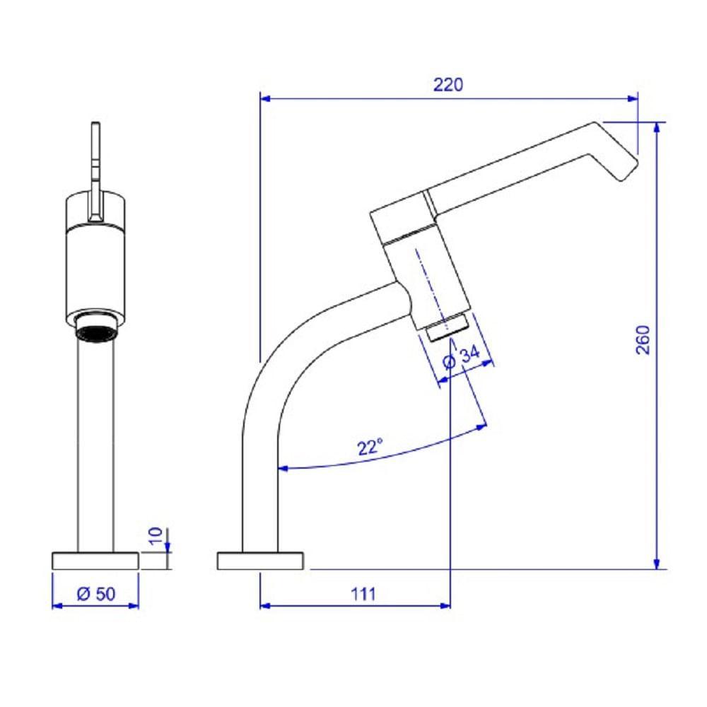 Torneira Lavatorio Bica Alta Deca Link Conforto 1196.c.lnk - 3
