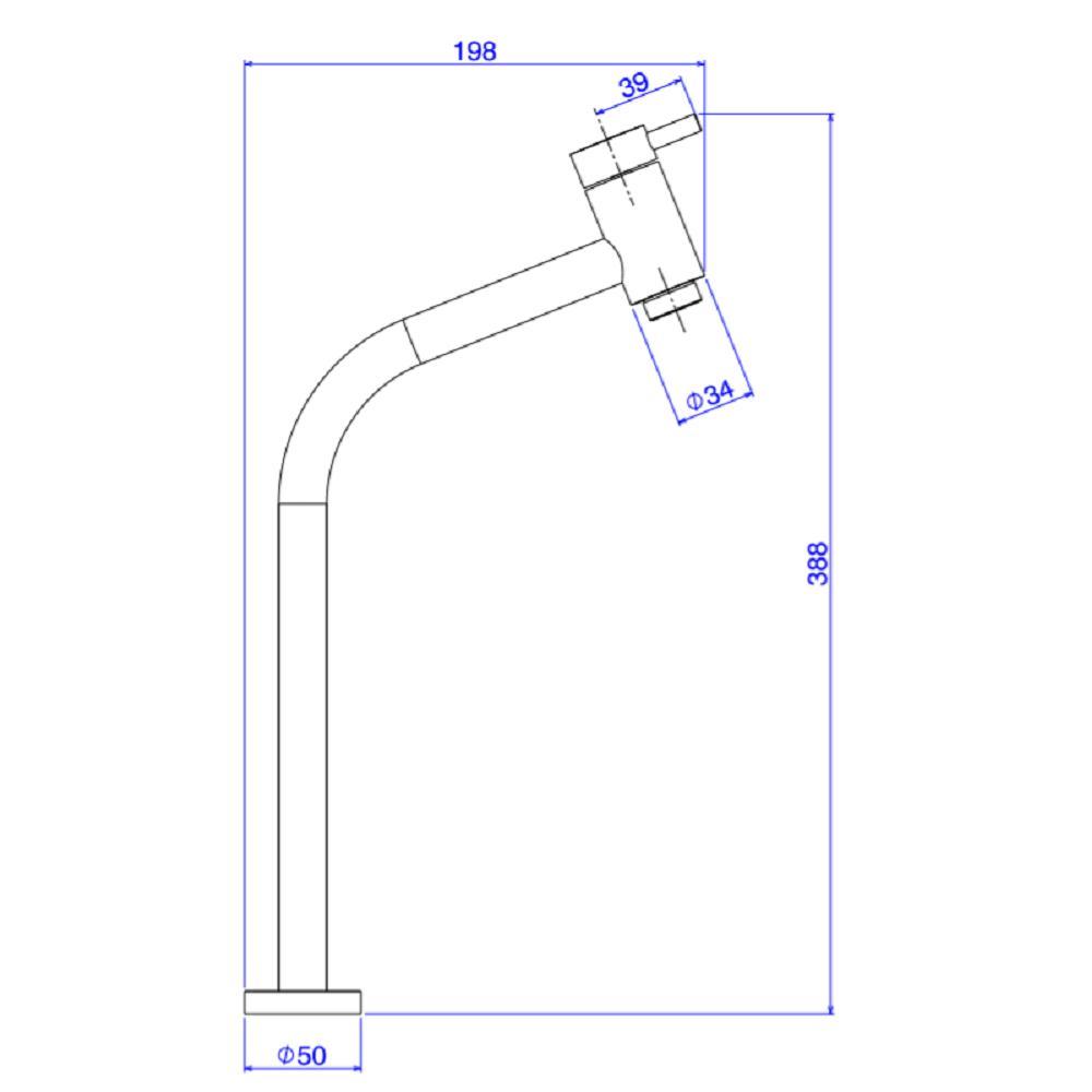 Torneira Lavatorio Deca Link Mesa Bica Alta Cr 1198.c.lnk - 2