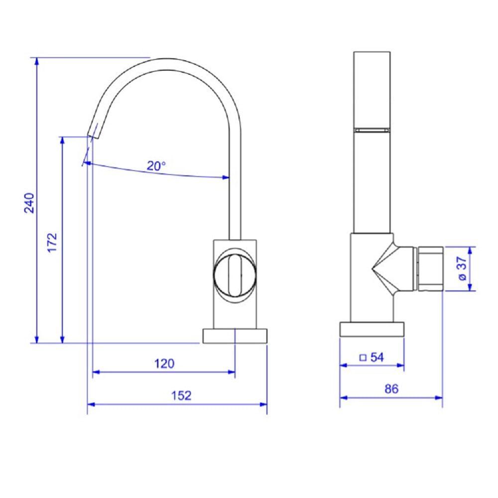 Torneira Lavatorio Deca Polo Mesa Bica Alta Cromada 1198.c33 - 2