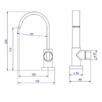 Torneira Lavatorio Deca Polo Mesa Bica Alta Cromada 1198.c33 - 2