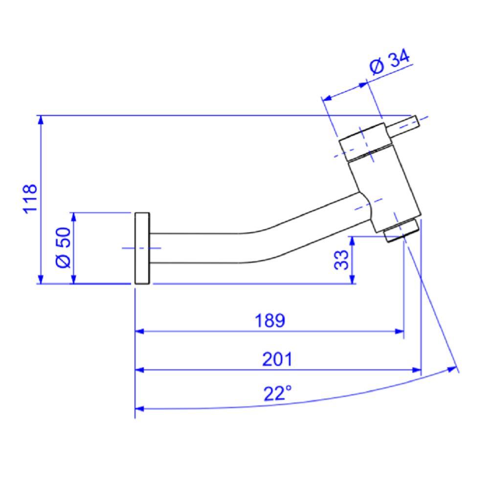 Torneira Lavatorio Deca Link Parede Cromada 1178.c.lnk - 2