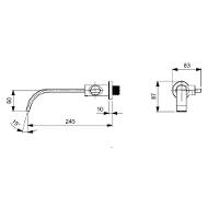 Torneira Lavatorio De Parede Celite Flow Cromada B5003f3crb - 2
