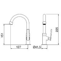 Torneira Lavatorio Lorenzetti Loren Studio Black 7048650 - 3