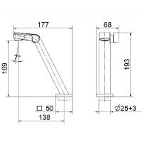 Torneira Lavatorio Mesa Docol Stillo Cobre Escovado 00820269 - 3