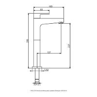 Torneira Lavatorio Perflex Led Sobrepor Preto Fosco 10754424 - 2