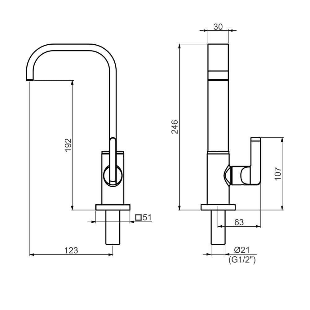 Torneira Lavatorio Mesa Perflex Freedom Preto Fosco 10753424 - 2
