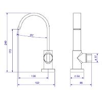 Torneira Lavatorio Mesa Bica Alta Deca Polo 1198.bl33.mt
