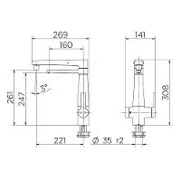Torneira Monocomando Cozinha Nova Docol Vitalis 90015796006 - 2