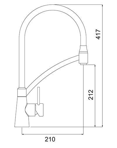 Torneira Monocomando Cozinha Lorenzetti Lorencheff 7048517 - 3