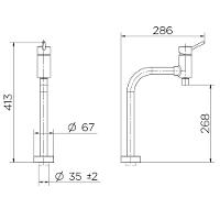 Torneira Monocomando Cozinha Docol Loggica Coldstart 578106 - 3