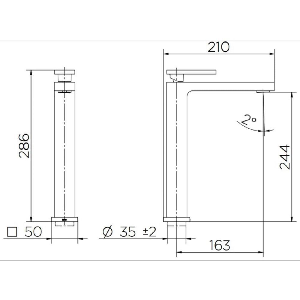 Torneira Monocomando Bica Alta Docol New Edge Cromado 925406 - 2