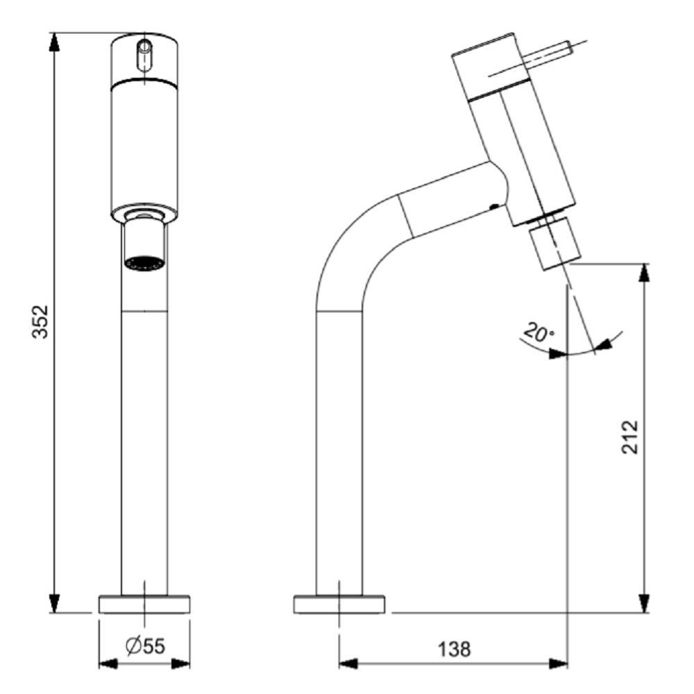 Torneira Monocomando Cozinha Celite Basic Ba Cr B5021c7cr0 - 2