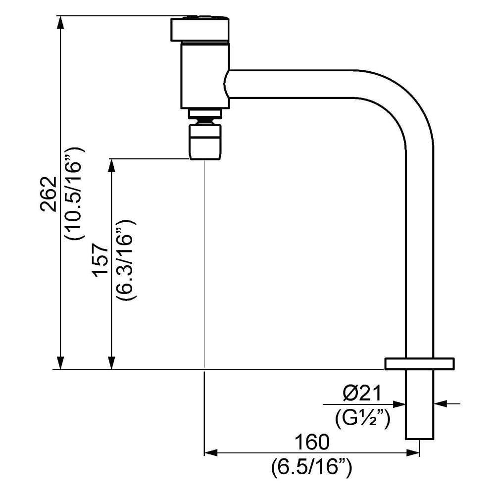 Torneira Perflex De Mesa Para Cozinha Ice 1167 C82 10731110 - 2