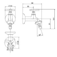 Torneira Para Jardim Parede Docol Nova Pertutti Cr 00903706 - 2