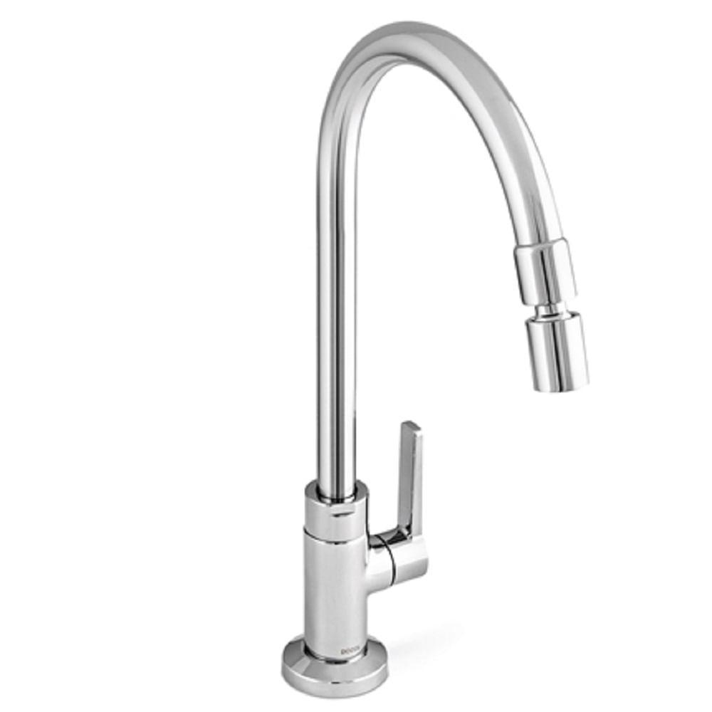 Torneira Para Cozinha De Mesa Bica Alta Docol Gali Cr 801306 - 3