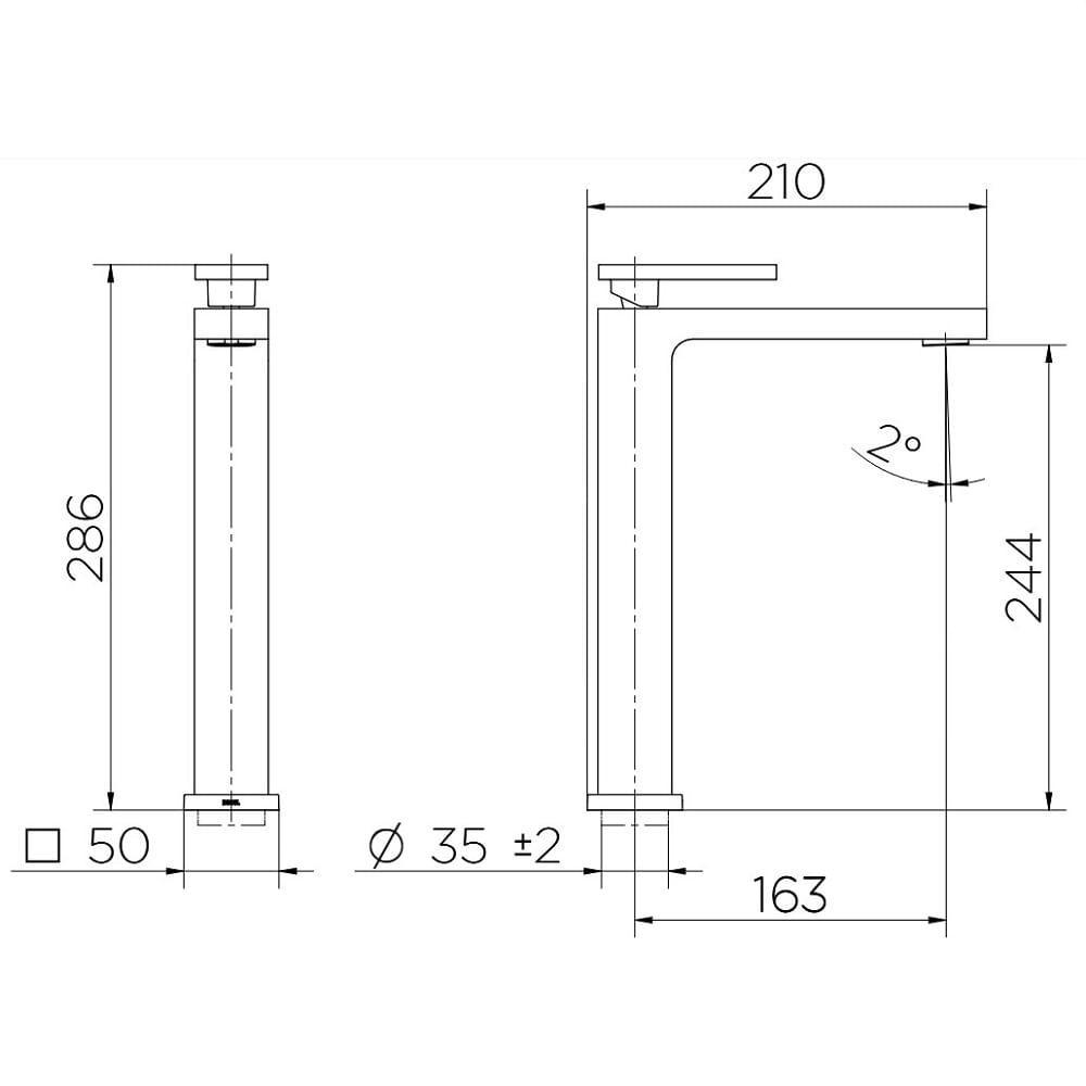 Torneira Monocomando Lavatorio Docol New Edge Graf 00925470 - 2