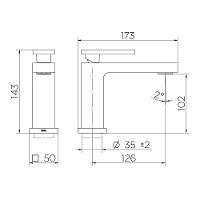 Torneira Monocomando Lavatorio Docol New Edge Grafite 925370 - 3