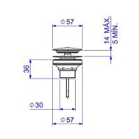 Válvula De Escoamento Lavatorio Deca Black Matte 1601.bl.mt - 2