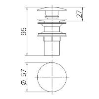 Válvula De Escoamento Click Clack 7/8 Cobre Polido 00922430 - 3