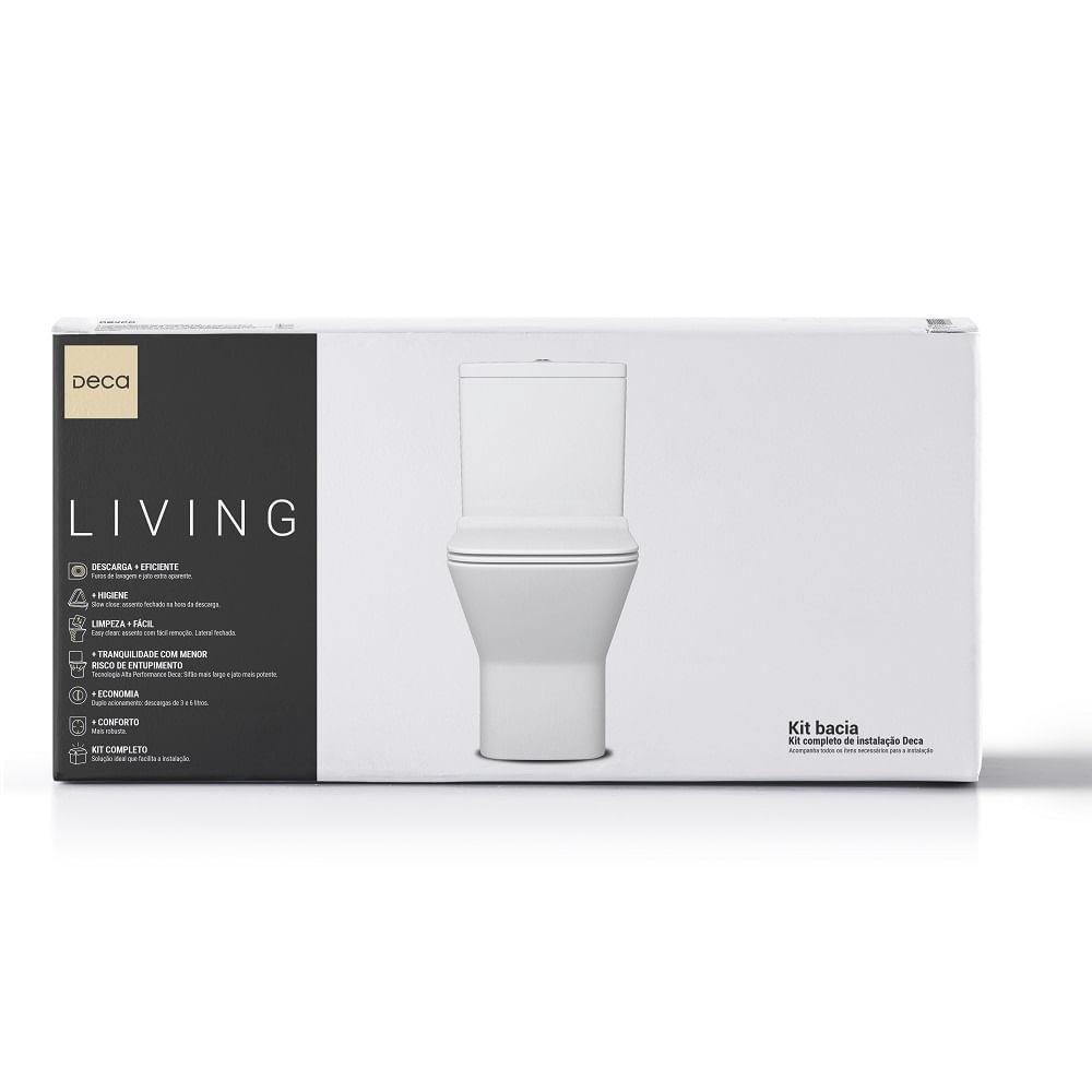 Vaso Sanitário Com Caixa Acoplada Deca Living Branco Kp.340.17 - 1