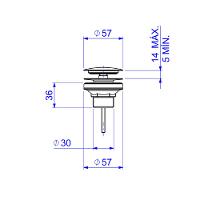Valvula De Escoamento Deca Luxo Lav/cuba/bide 1601.gl.rd - 3