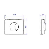 Valvula De Descarga Deca Hydra Duo 1 1/2 Cromada 2545.c.112 - 2