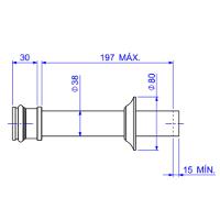 Tubo De Ligacao Deca Para Vaso Sanitario Cromado 1968.c - 2