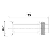 Tubo De Ligacao Bacia 20cm Docol Cobre Polido 90005892030 - 2