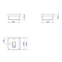 Cuba De Sobrepor Quadrada 30cm Deca L.21030.26