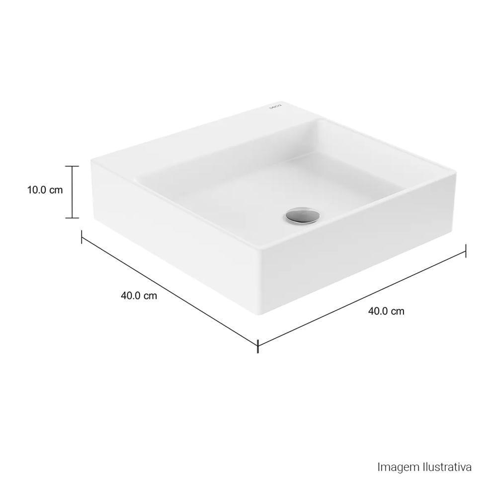 Cuba De Sobrepor Deca Borda Fina C/Mesa 40cm Branca L.129.17 - 4