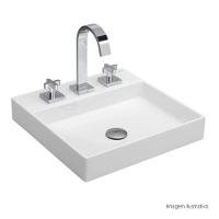 Cuba De Sobrepor Deca Borda Fina C/Mesa 40cm Branca L.129.17 - 2