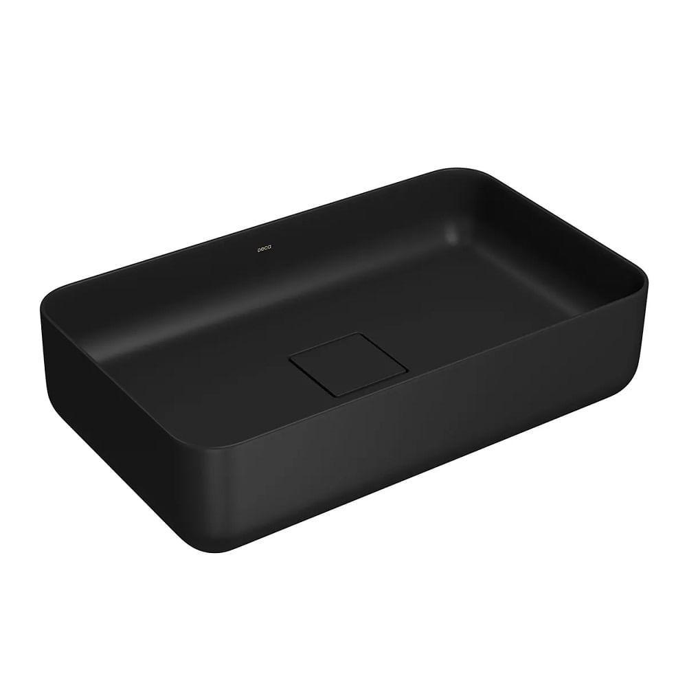 Cuba Apoio 50cm Retangular Deca Slim Ebano Fosco L.13050.94 - 2