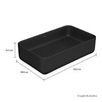 Cuba Apoio 50cm Retangular Deca Slim Ebano Fosco L.13050.94 - 8