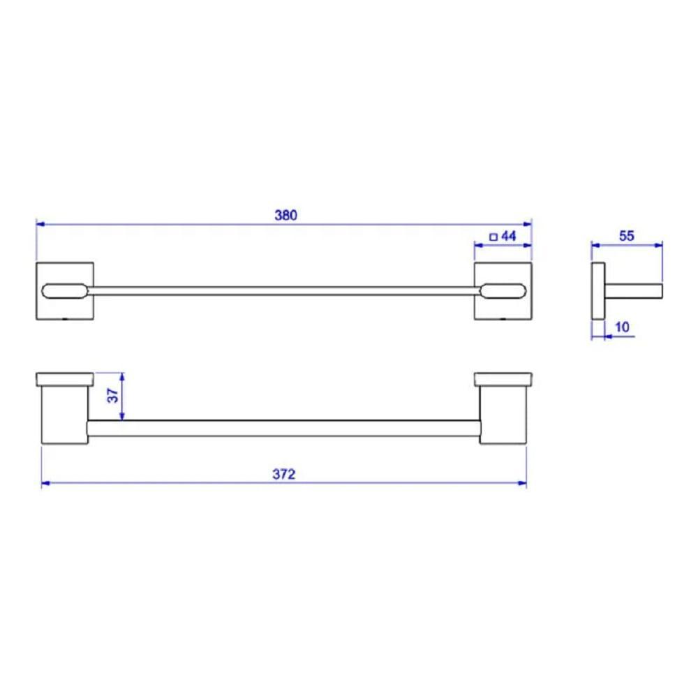 Porta Toalha Banheiro Barra 30cm Deca Polo 2040.gl33.030 - 3