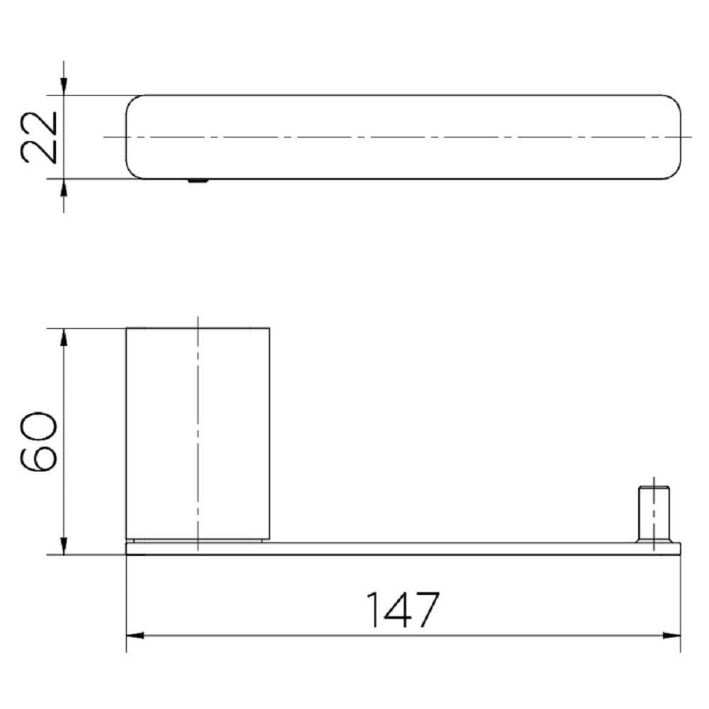 Papeleira Banheiro Docol Flat Cromado Polido 00960806 - 3