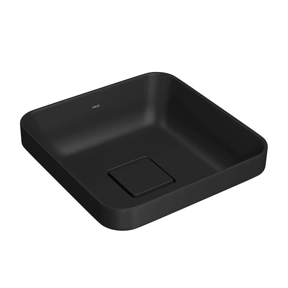 Cuba De Sobrepor Quadrada Deca 30cm Ebano Fosco L.21030.94 - 1
