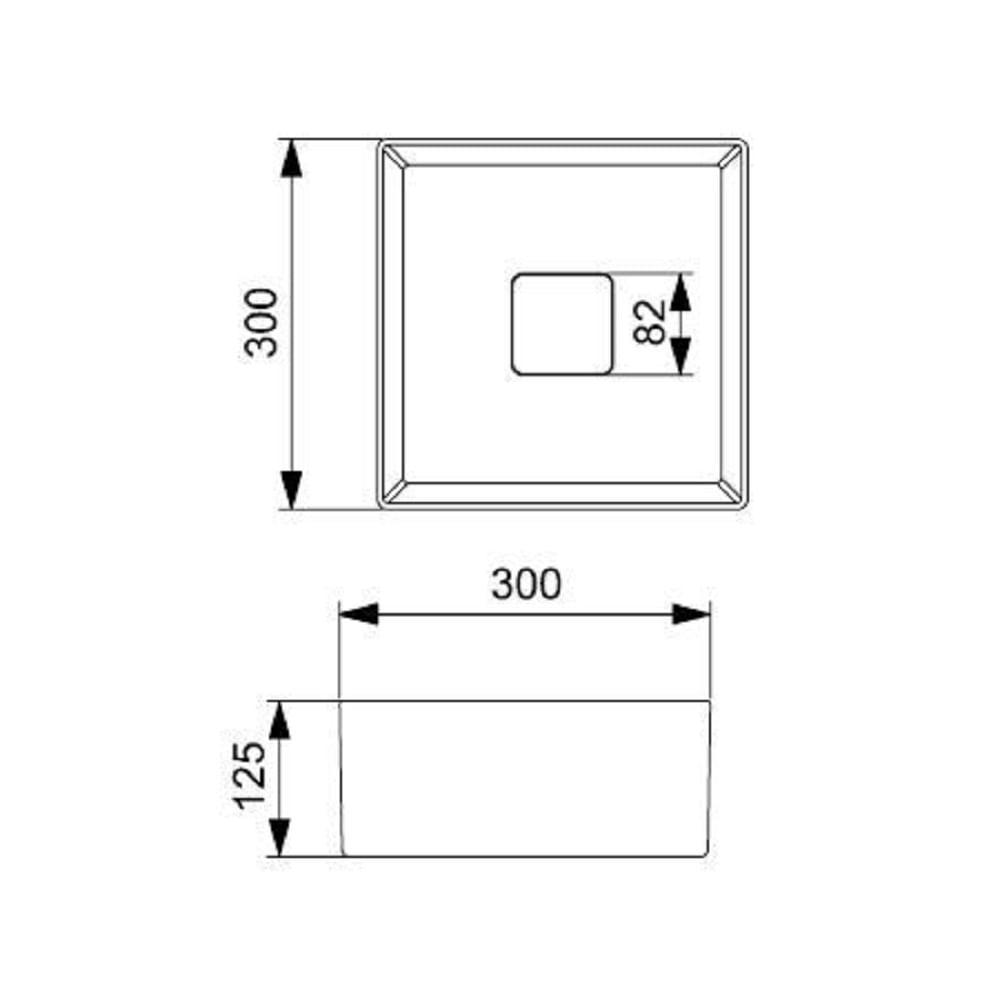 Cuba De Apoio 30x30cm Sem Mesa Roca T3 Terra Cafe A32722n660 - 5