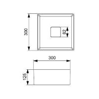 Cuba De Apoio 30x30cm Sem Mesa Roca T3 Terra Cafe A32722n660 - 5