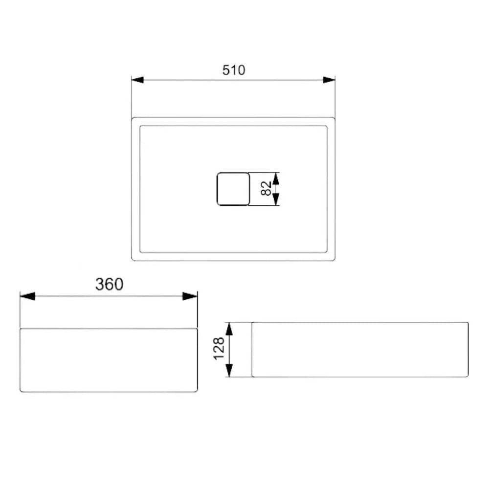 Cuba De Apoio 51x36cm Sem Mesa Roca T6 Terra Cafe A32787z660 - 5