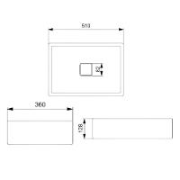 Cuba De Apoio 51x36cm Sem Mesa Roca T6 Terra Cafe A32787z660 - 5
